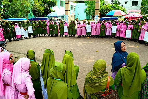  চুয়াডাঙ্গায় নার্সদের পাঁচ ঘন্টা কর্মবিরতি