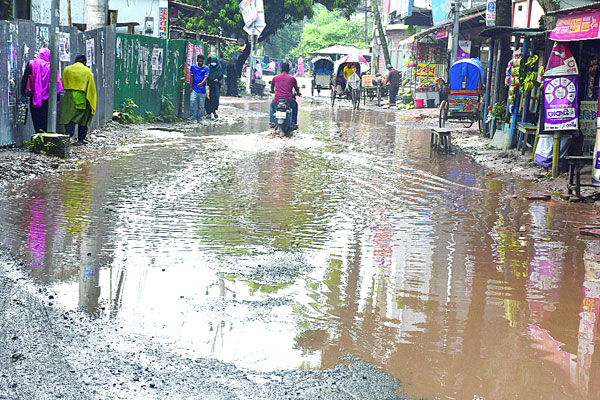 সড়কের বেহাল দশা