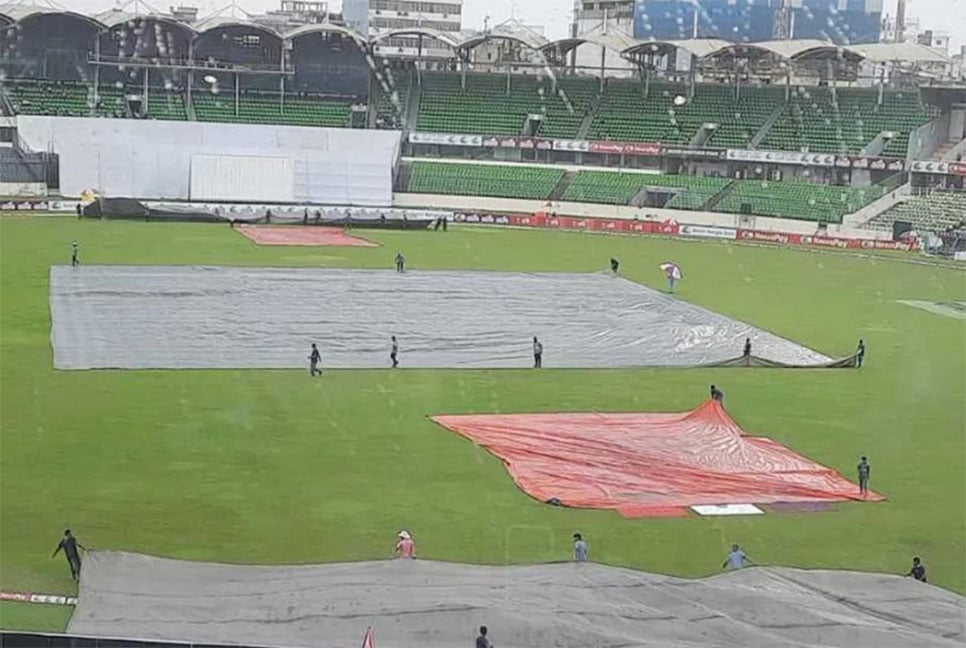 মিরপুর টেস্টে বৃষ্টির হানা, বন্ধ খেলা
