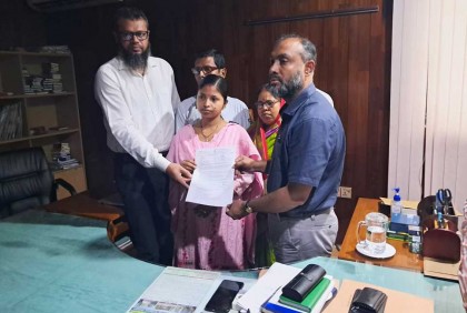 ছাত্র আন্দোলনে শহীদ হৃদয় তারুয়ার বোনকে চাকরি দিল পবিপ্রবি