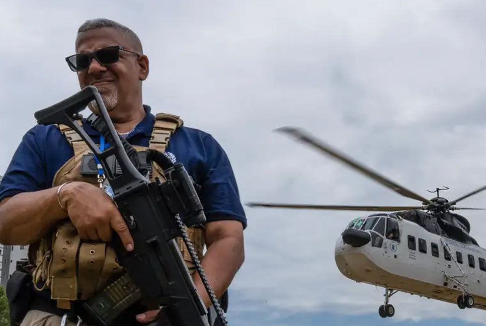 হাইতিতে জাতিসংঘের হেলিকপ্টারে গুলি
