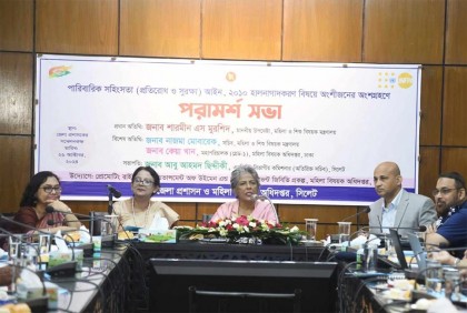 নারীর প্রতি সহিংসতা একটি সামজিক ব্যাধি : শারমীন এস মুরশিদ 