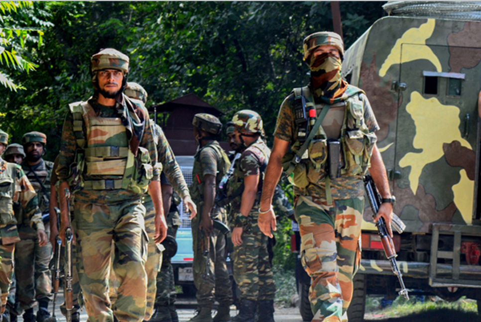 কাশ্মিরে সেনাবাহিনীর গুলিতে গেরিলা নিহত