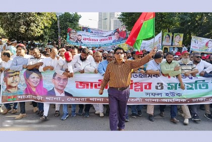 বিএনপির র‍্যালিতে নবীউল্লাহ নবীর ব্যাপক শোডাউন

