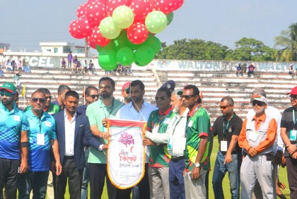বগুড়ায় জিয়া ক্রিকেট টুর্নামেন্টের উদ্বোধন