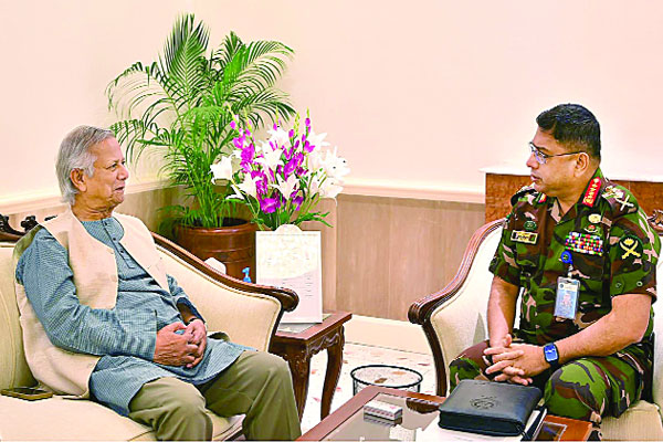 প্রধান উপদেষ্টার সঙ্গে সেনাপ্রধানের সাক্ষাৎ