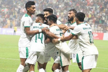 শেষ মুহূর্তের গোলে মালদ্বীপকে হারাল বাংলাদেশ

