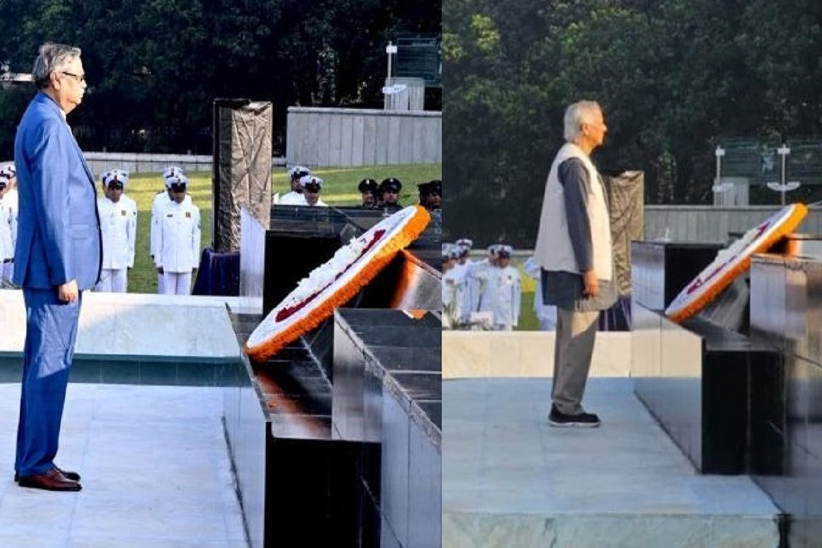 শিখা অনির্বাণে রাষ্ট্রপতি ও প্রধান উপদেষ্টার শ্রদ্ধা