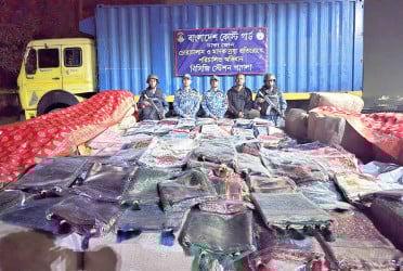 নারায়ণগেঞ্জ ১৬ কোটি টাকার ভারতীয় পণ্য জব্দ
