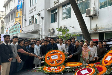 ডা. মিলনের ৩৪তম শাহাদাত বার্ষিকী উপলক্ষে ছাত্রদলের শ্রদ্ধা নিবেদন
