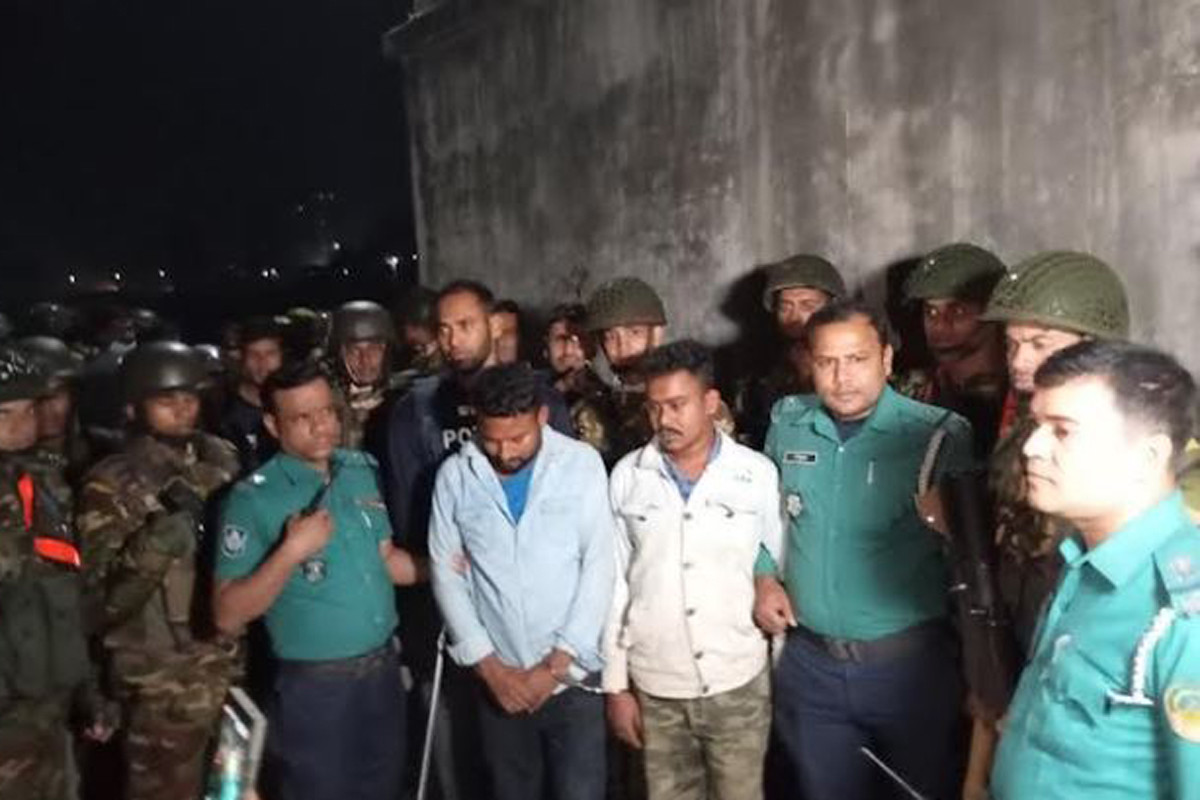 টঙ্গীতে যৌথ বাহিনীর অভিযান, দুইজন গ্রেফতার