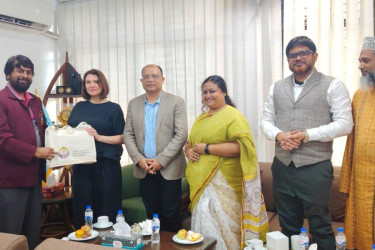 শাবিপ্রবি উপাচার্যের সাথে আইএফইএস প্রতিনিধিদলের সৌজন্য সাক্ষাৎ