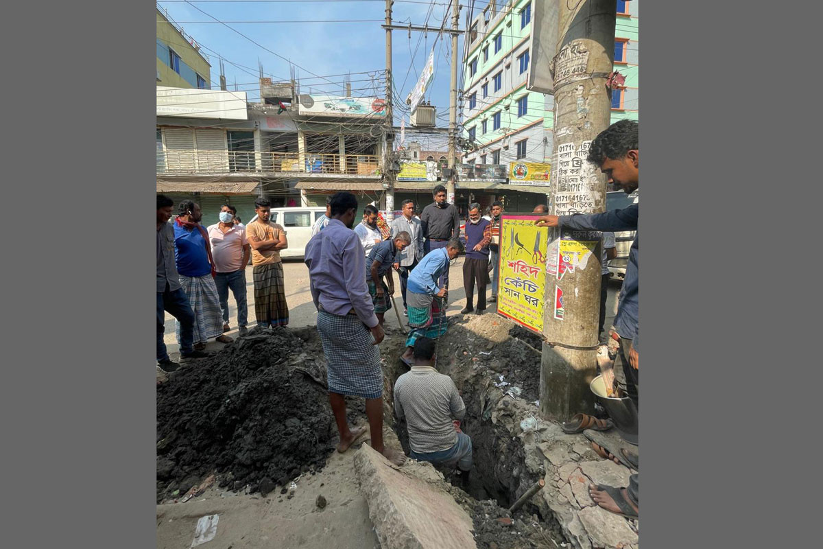 কামরাঙ্গীরচরে পাঁচ শতাধিক অবৈধ গ্যাস সংযোগ বিচ্ছিন্ন