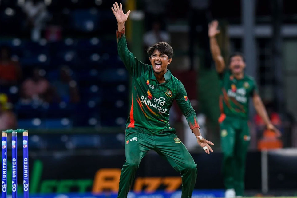 টাইগারদের বোলিং তোপে দিশেহারা ওয়েস্ট ইন্ডিজ
