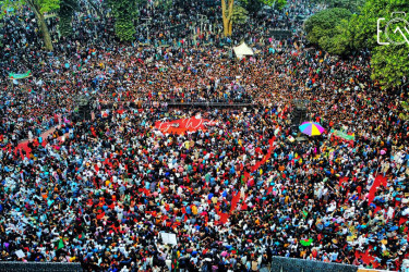 মার্চ ফর ইউনিটি: স্লোগানে উত্তাল শহীদ মিনার, শেখ হাসিনার ফাঁসি দাবি