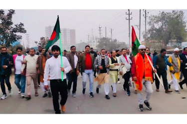 ভালুকায় ছাত্রদলের প্রতিষ্ঠাবার্ষিকীতে আনন্দ র‍্যালি