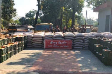 সিলেট সীমান্তে আবারও সোয়া কোটি টাকার ভারতীয় পণ্য জব্দ