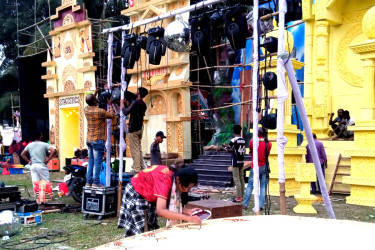 ঢাবির জগন্নাথ হলে ৭৪ মণ্ডপে সরস্বতী পূজার প্রস্তুতি