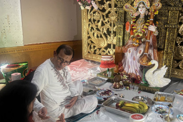 যুক্তরাষ্ট্রে সরস্বতী পূজা উদযাপিত