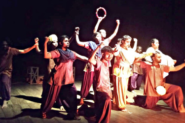 ‘ঈশানে প্রদীপ’ নাটক মঞ্চস্থ