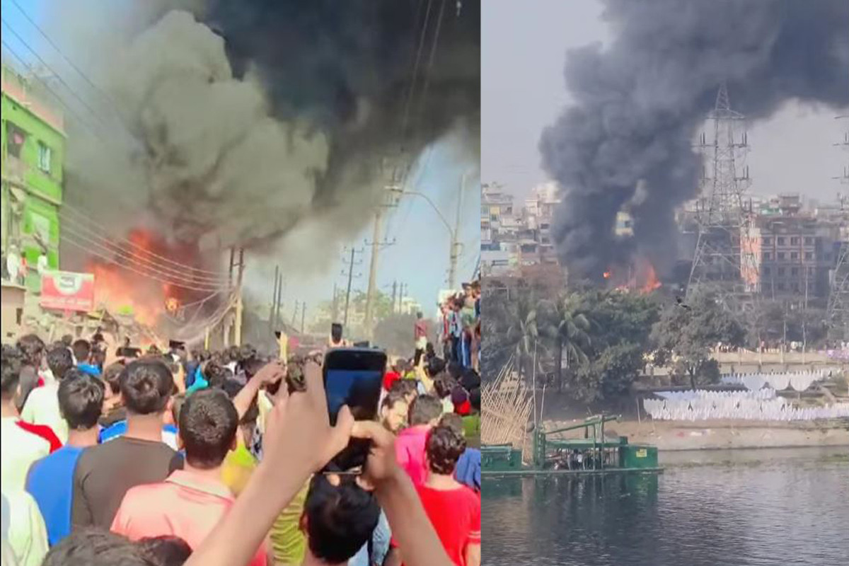 রাজধানীর ইসলামবাগে ভবনে আগুন, নিয়ন্ত্রণে ৮ ইউনিট