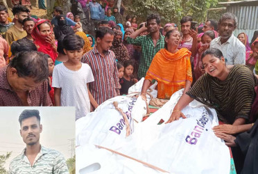 বিছানায় পড়ে ছিল স্ত্রী-শ্যালিকার নিথর দেহ, স্বামী লাপাত্তা