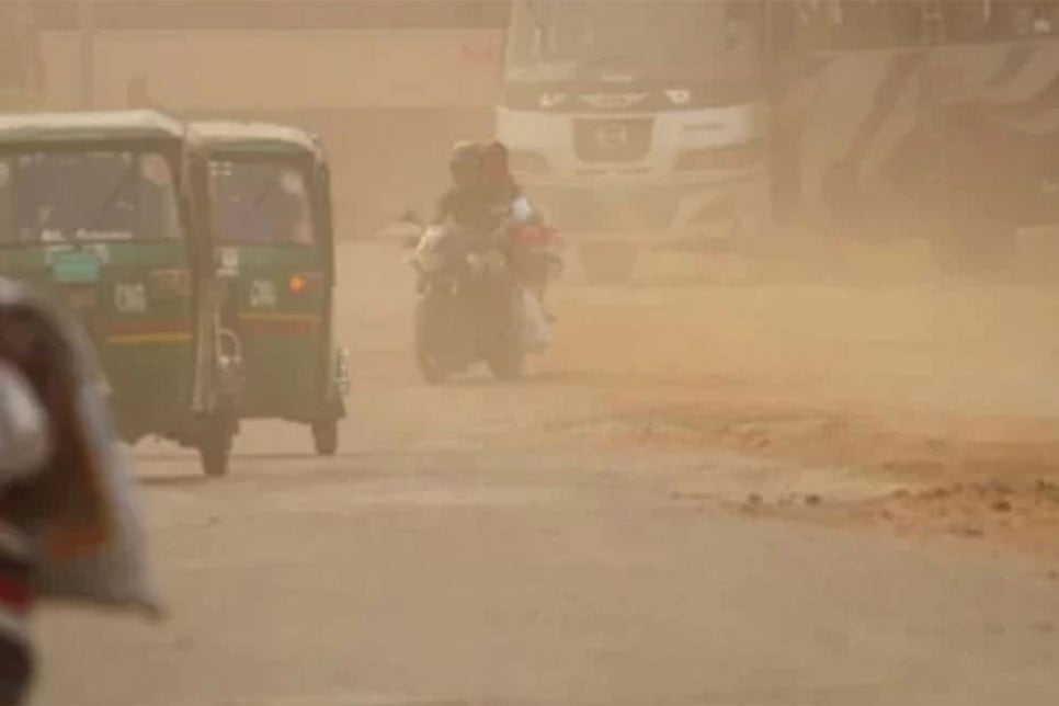 ছুটির দিনেও স্বাস্থ্যকর নয় ঢাকার বাতাস