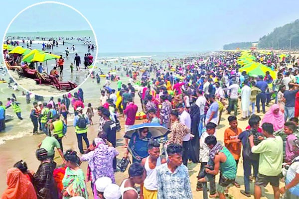 ছুটিতে পর্যটন কেন্দ্রে ভিড়
