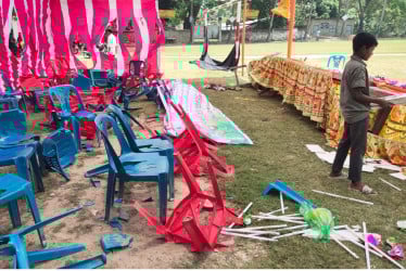 রাজশাহীতে খেলার মাঠে ককটেল হামলা