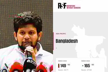 ‘বিশ্ব মুক্ত গণমাধ্যম সূচকে ১৬ ধাপ এগিয়েছে বাংলাদেশ’