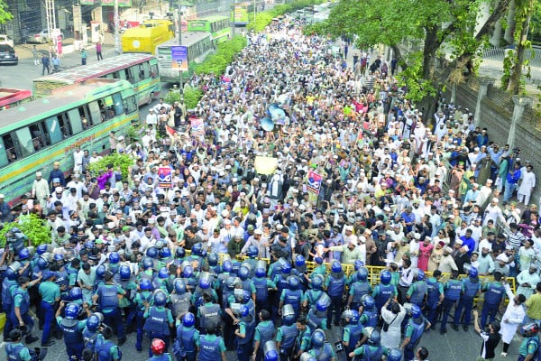 ইমাম রইস হত্যার  বিচার দাবিতে রাজধানীতে বিক্ষোভ