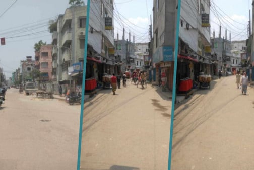 নিকুঞ্জে ব্যাটারিচালিত অটোরিকশা বন্ধ করলেন এলাকাবাসী