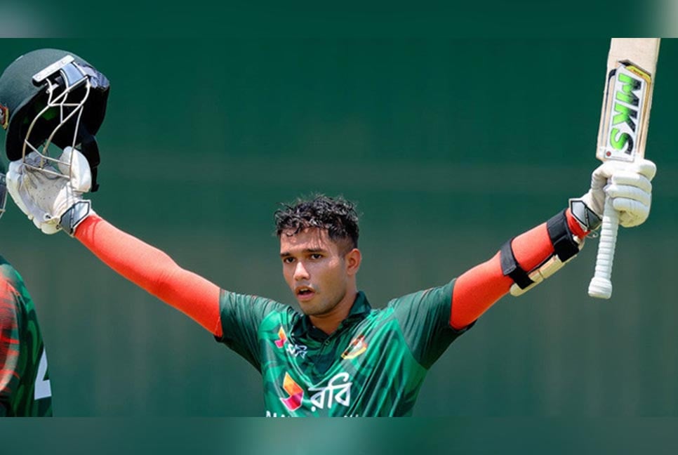 জাওয়াদের সেঞ্চুরিতে শ্রীলঙ্কাকে উড়িয়ে দিল যুবারা