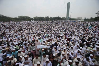 দোয়ার মাধ্যমে শেষ হলো হেফাজতের মহাসমাবেশ