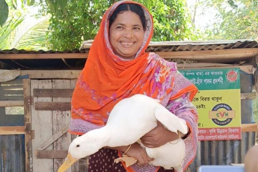 খাগড়াছড়িতে 'বাউ-ডাক' হাঁস পালনে সফলতা