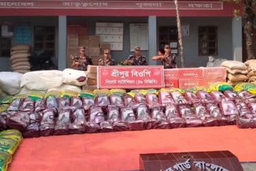 সিলেটে আড়াই কোটি টাকার ভারতীয় পণ্য জব্দ