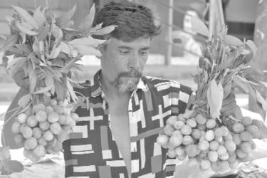 বাজারে অপরিপক্ব লিচু