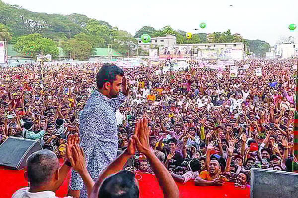 বিএনপির সমাবেশে তামিম ইকবাল