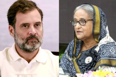 ফ্যাসিস্ট শেখ হাসিনার বিষয়ে নাক গলাতে চান না রাহুল গান্ধী