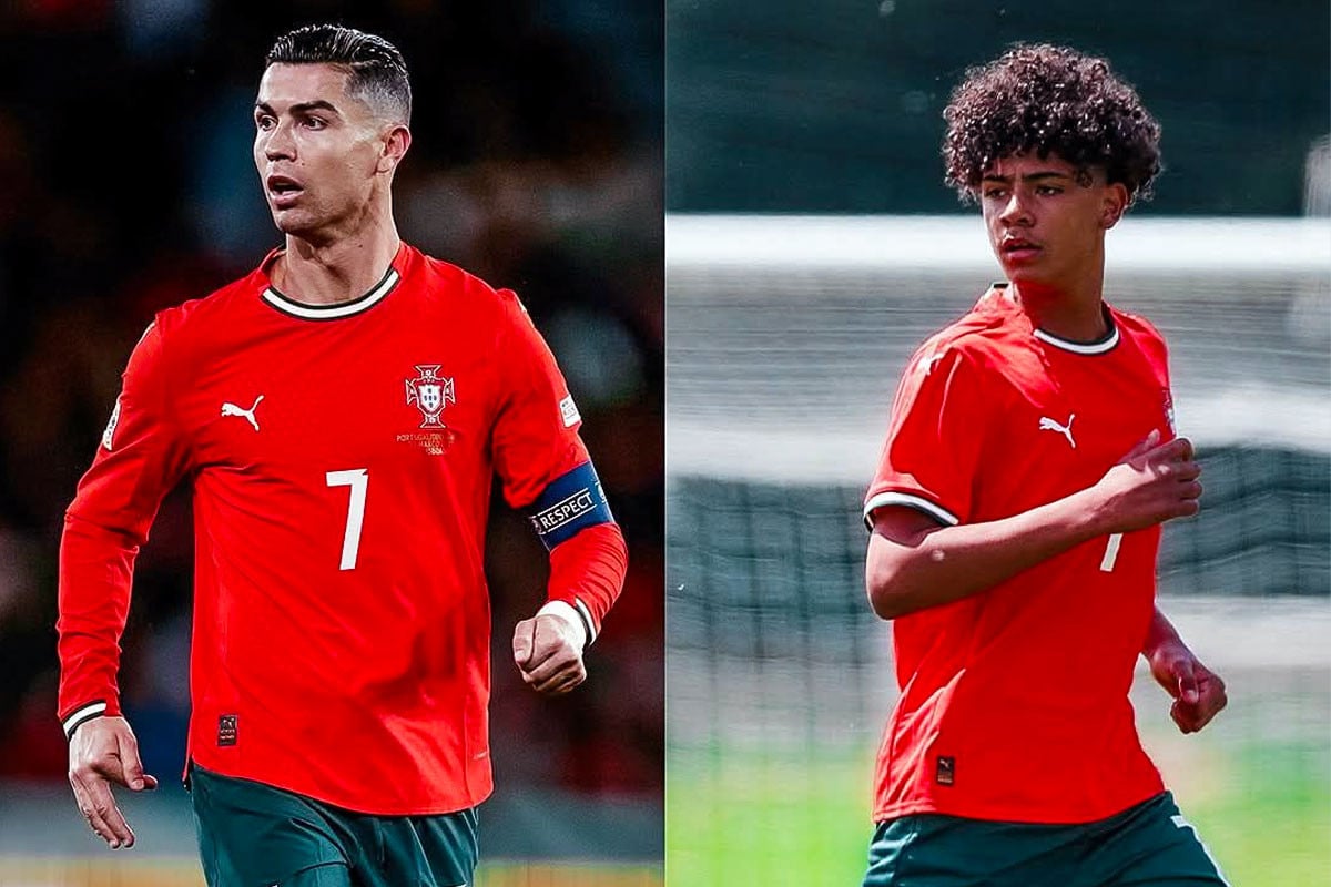 ছেলের অভিষেকে আবেগে ভাসলেন রোনালদো