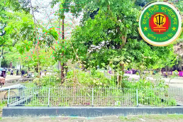 অবহেলায় রামেক হাসপাতালের ভেষজ বাগান