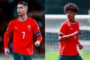 ছেলের অভিষেকে আবেগে ভাসলেন রোনালদো