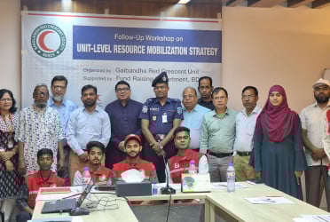 গাইবান্ধায় রেড ক্রিসেন্ট সোসাইটির রিসোর্স মবিলাইজেশন কর্মশালা