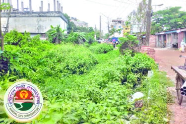 আবর্জনায় বদ্ধ জেল খাল