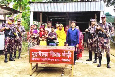 কুলাউড়ায় শিশুসহ ১৪ জনকে পুশইন করল বিএসএফ