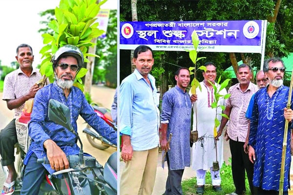 ঘুরে ঘুরে গাছ লাগান দুই বন্ধু