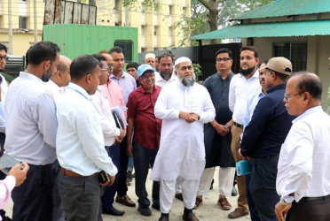 রমেকে ক্যান্সার, কিডনি ও হৃদরোগ বিভাগ নির্মাণের অগ্রগতি পরিদর্শন