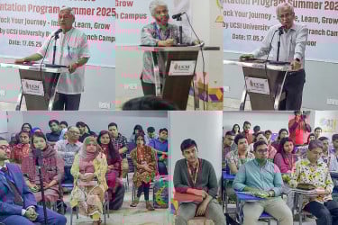 ইউসিএসআই ইউনিভার্সিটির বাংলাদেশ ক্যাম্পাসে সামার সেমিস্টারের ওরিয়েন্টেশন