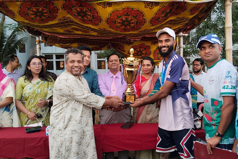 গোবিপ্রবিতে আন্তঃবিভাগ ভলিবলে লোক প্রশাসন বিভাগ চ্যাম্পিয়ন