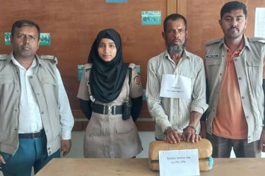 গোপালগঞ্জে গাঁজাসহ মাদক ব্যবসায়ী গ্রেফতার